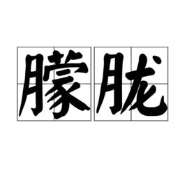 朦朧[漢字詞語]