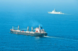 （圖）中國海軍護航艦艇編隊