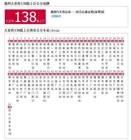 大亞灣公交138路