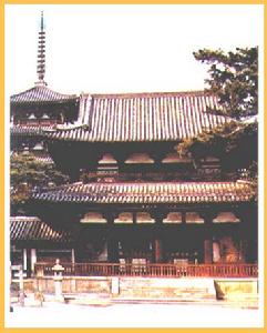 日本法隆寺五重塔