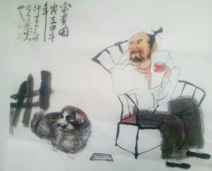 董元明傳統人物作品