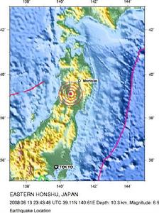 日本岩手地震