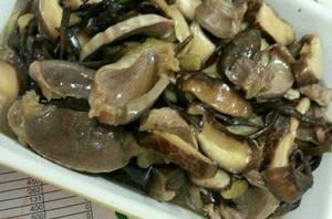 雞腎炒蘑菇