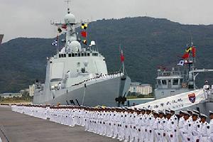 （圖）中國海軍護航艦艇編隊