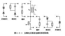 尖峰電壓吸收電路的典型結構