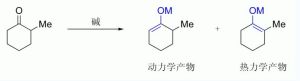 動力學和熱力學控制的烯醇