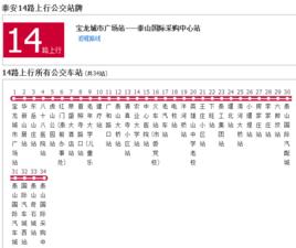 泰安公交14路