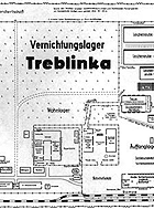 波蘭特雷布林卡滅絕營的地圖