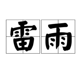 雷雨[詞語]