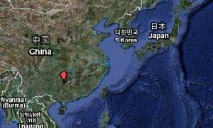 （圖）龍勝鎮在中國位置