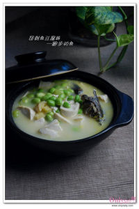 毛豆米豆腐湯