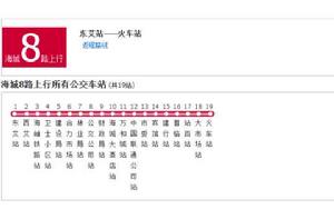 鞍山公交海城8路