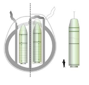 凱旋級可兼容M45和M51飛彈（從左至右依次為M45、M51、三叉戟）