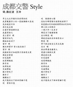 成都交警Style