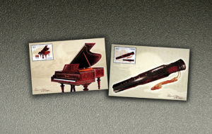 《古琴與鋼琴》特種郵票