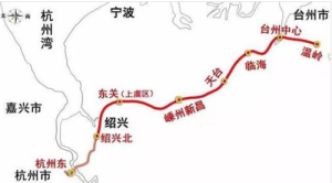 杭紹台城際鐵路站點設定圖