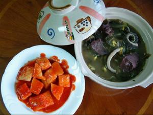 韓式豬血湯