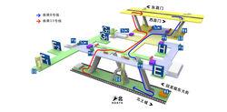 霍營站站內立體圖（13號線）