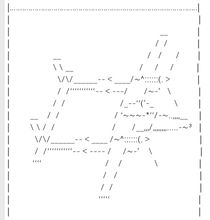 微信字元製作的P-38戰鬥機