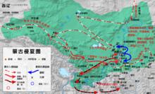 蒙古滅西夏之戰形勢