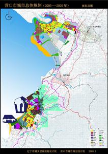 遼寧營口市整體規劃圖