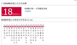 廣州公交B18路快線