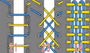 繫鞋帶花樣