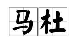 馬杜[詞語]