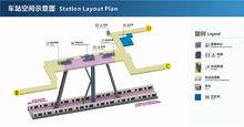 城門站車站空間示意圖