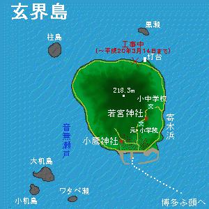 玄界島及周邊島嶼地圖概況