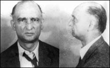 1957年FBI拍攝的阿貝爾犯人照片