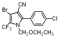 溴蟲腈結構式