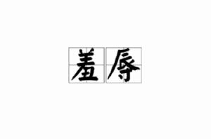 羞辱[漢語詞語]