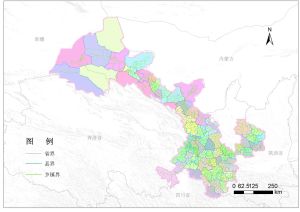 甘肅省鄉鎮行政區劃地圖數據