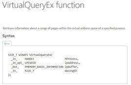 VirtualQueryEx