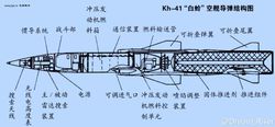 空射型白蛉反艦飛彈結構示意圖