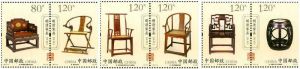《明清家具——坐具》特種郵票1套6枚