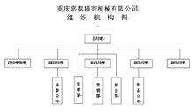 重慶嘉泰精密機械-組織結構圖