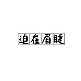 迫在眉睫[漢語成語]