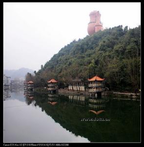 湄江河湄潭縣城境內風景