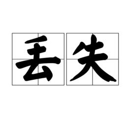 丟失[漢語詞語]