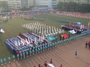 臨汾一中秋季田徑運動會開幕式