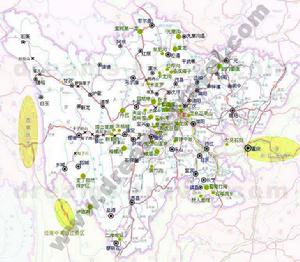 成都市周邊旅遊路線圖