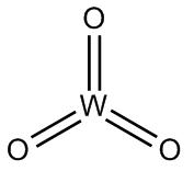 三氧化鎢結構式