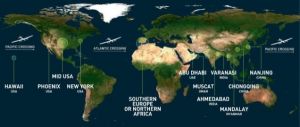 全球飛行線路圖