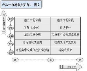 產品/市場演變矩陣