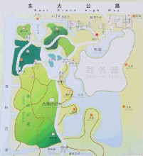 上海濱海森林公園園區分布圖