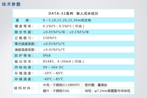 地下水位計參數