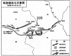 響堂鋪之戰示意圖