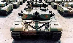 參加99年國慶大閱兵的98式坦克